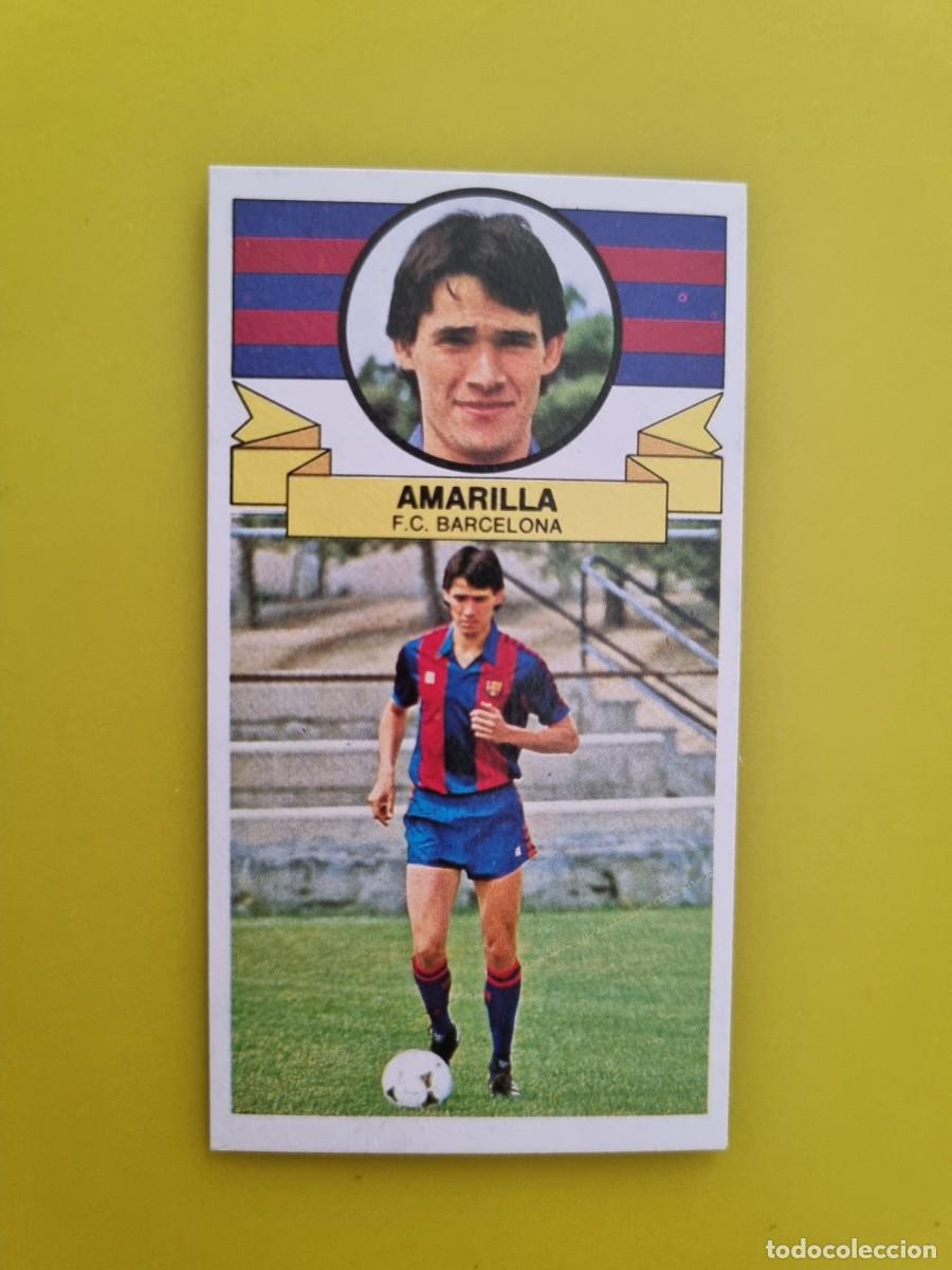 Figurine di Calcio: CROMO LIGA ESTE 85 86 1985 1986 NUNCA PEGADO SIN PEGAR AMARILLA BARCELONA N&ordm;1 FICHAJES AR826
