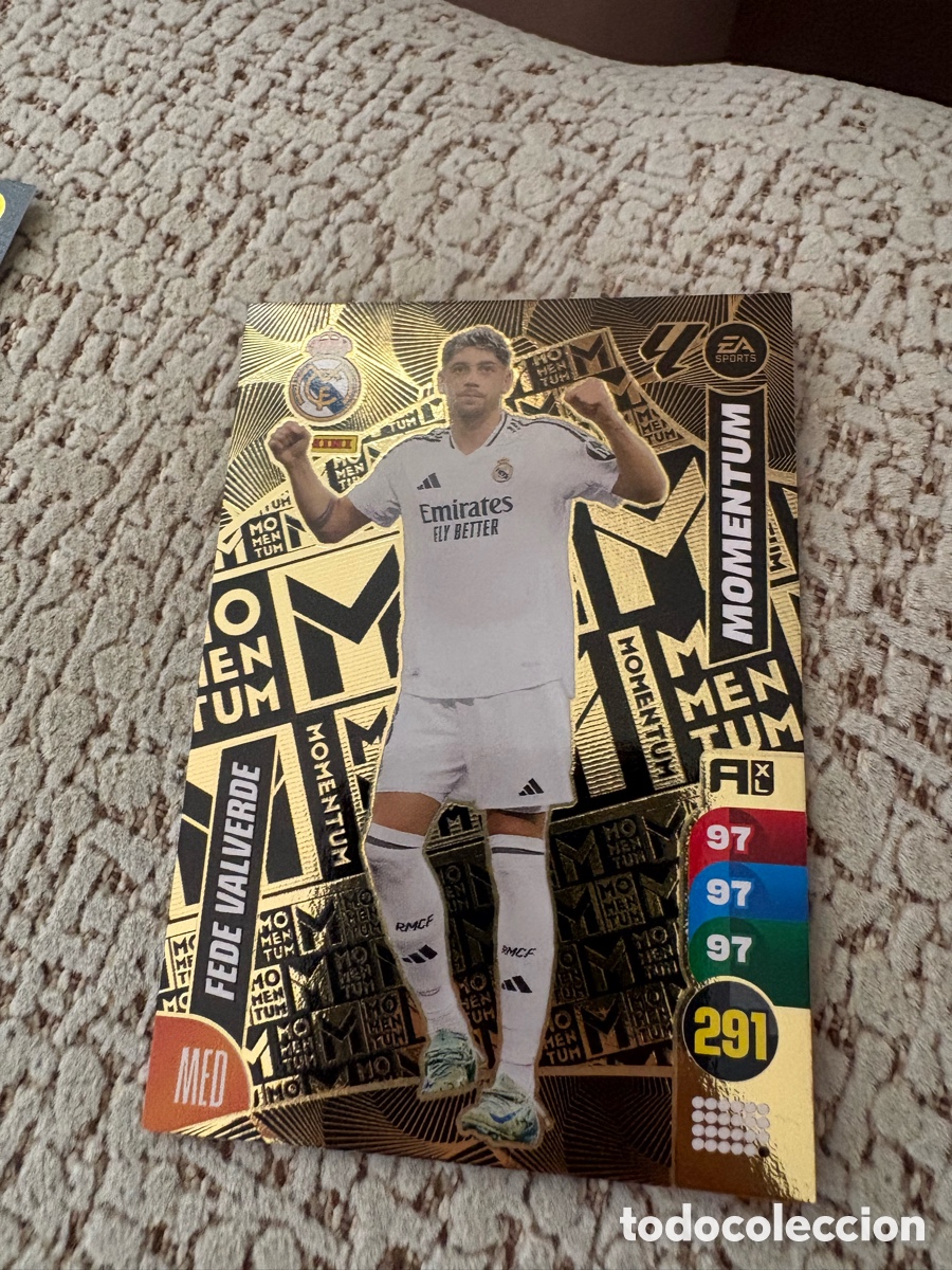 Football Stickers: Fede Valverde Real Madrid Panini Adrenalyn Momentum 2024 2025