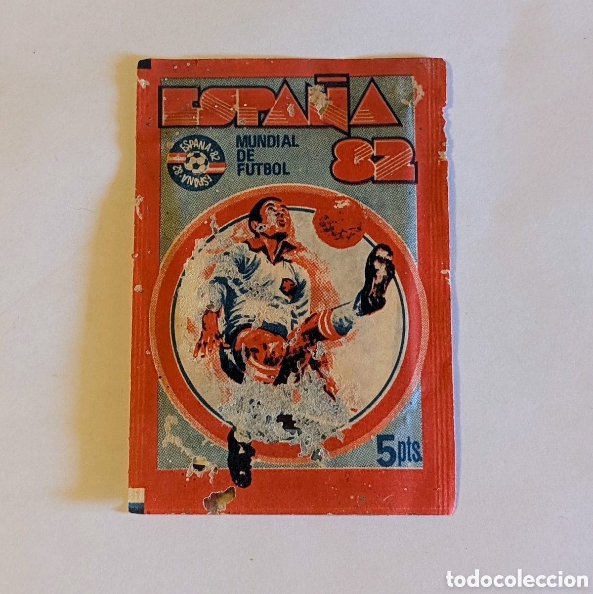 Fu&szlig;ball-Sticker: Sobre cromos f&uacute;tbol sin abrir Espa&ntilde;a 82. Mundial de F&uacute;tbol