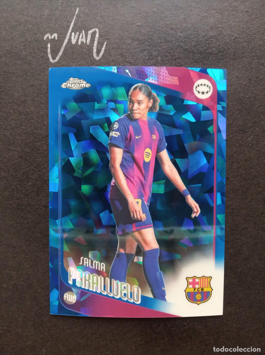 Fu&szlig;ball-Sticker: 88 SALMA PARALLUELO BARCELONA ESPA&Ntilde;A ⚽ TOPPS &reg; CHROME SAPPHIRE WOMEN CHAMPIONS 2025 2026 25 26 NUEVO
