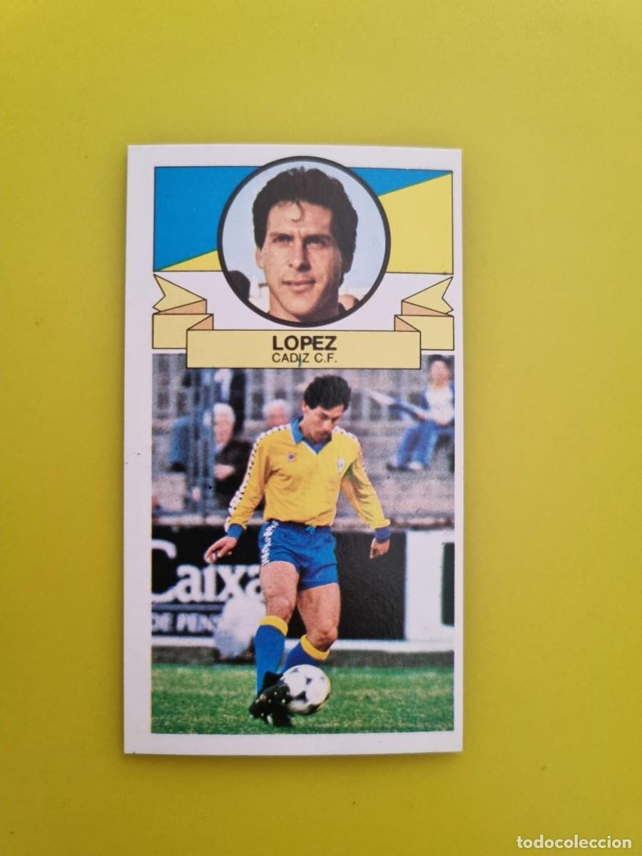 Fu&szlig;ball-Sticker: CROMO LIGA ESTE 85 86 1985 1986 NUNCA PEGADO SIN PEGAR LOPEZ C&Aacute;DIZ AR826