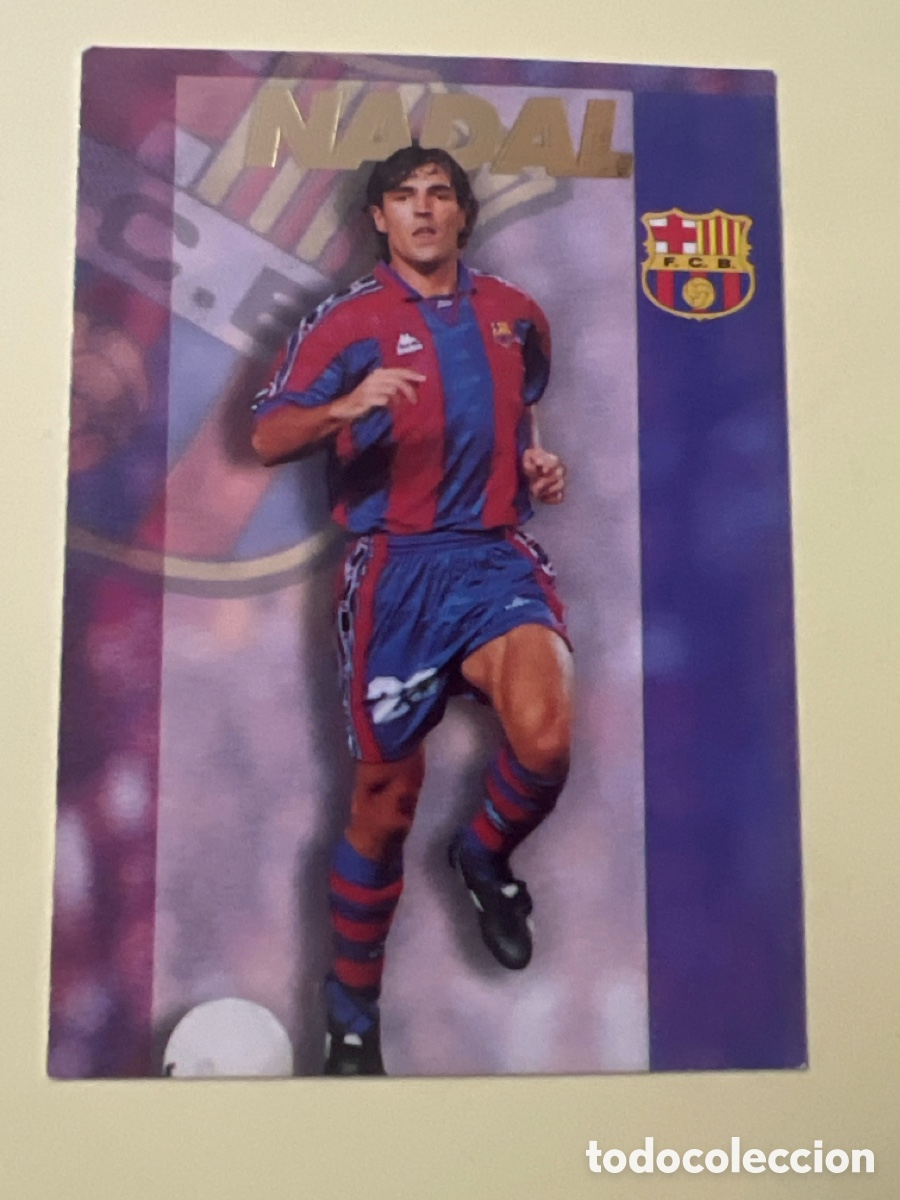 Fu&szlig;ball-Sticker: C5365. NADAL # 54 FC.BARCELONA CARD COLECCI&Oacute;N OFICIAL BAR&Ccedil;A 96/97 PANINI