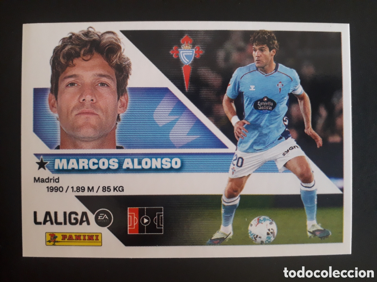 Fu&szlig;ball-Sticker: MARCOS ALONSO CELTA DE VIGO N&deg; 9A ED ESTE 2026 2027 26 27 SIN PEGAR PEDIDO M&Iacute;NIMO 3&euro;