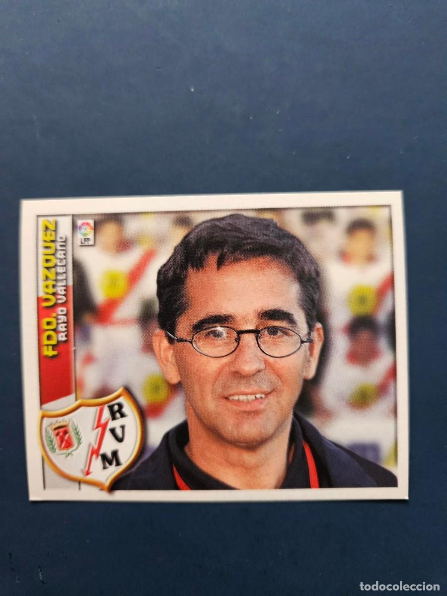 Fu&szlig;ball-Sticker: FERNANDO VAZQUEZ RAYO VALLECANO LIGA ESTE 02 03 2002 2003 SIN PEGAR NUNCA PEGADO