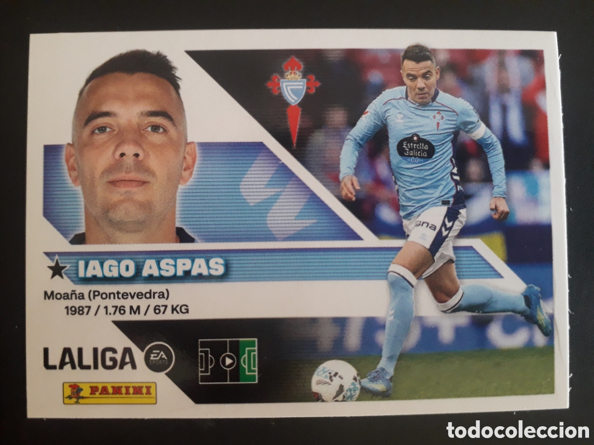 Cromos de f&uacute;tbol: IAGO ASPAS CELTA DE VIGO N&deg; 17 ED ESTE 2026 2027 26 27 SIN PEGAR PEDIDO M&Iacute;NIMO 3&euro;