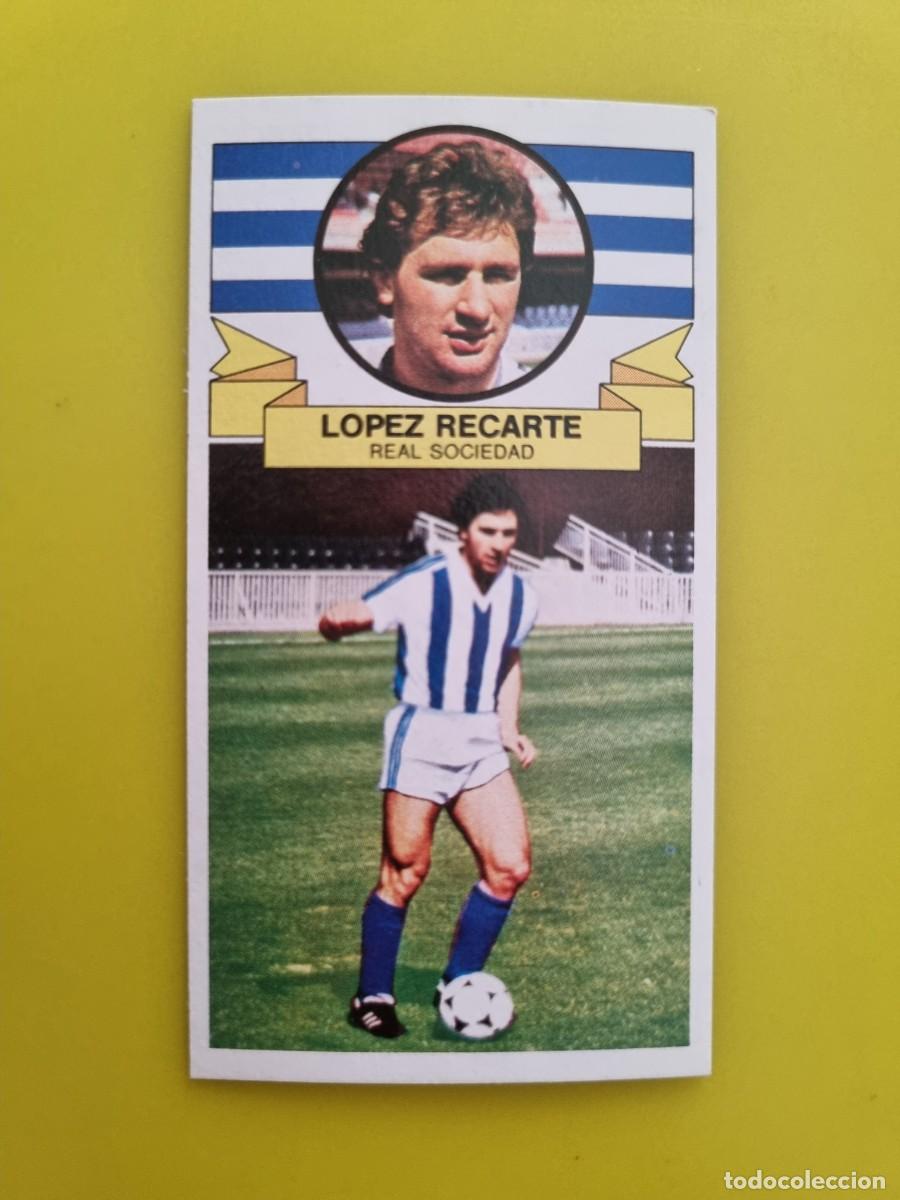 Cromos de f&uacute;tbol: ESTE 85 86 1985 1986 NUNCA PEGADO SIN PEGAR LOPEZ RECARTE REAL SOCIEDAD N&ordm;2 FICHAJES AR826