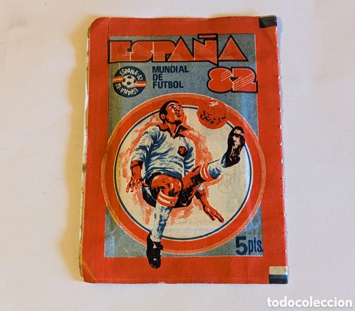Cromos de f&uacute;tbol: Sobre cromos f&uacute;tbol sin abrir Espa&ntilde;a 82. Mundial de F&uacute;tbol