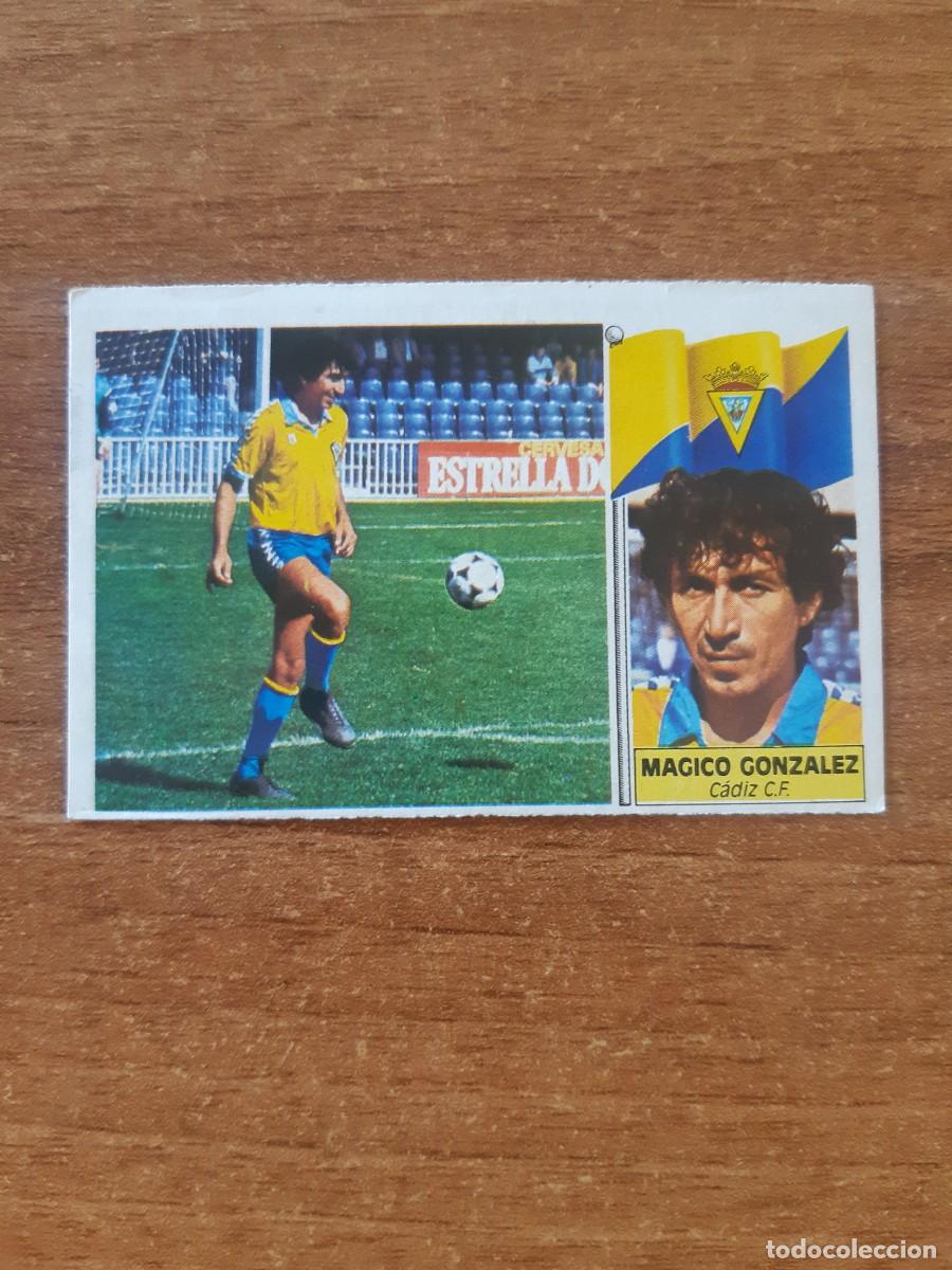 Cromos de f&uacute;tbol: Fichaje 21 M&aacute;gico Gonz&aacute;lez (C&aacute;diz) Liga 86-87 ESTE. Nunca pegado, sin pegar