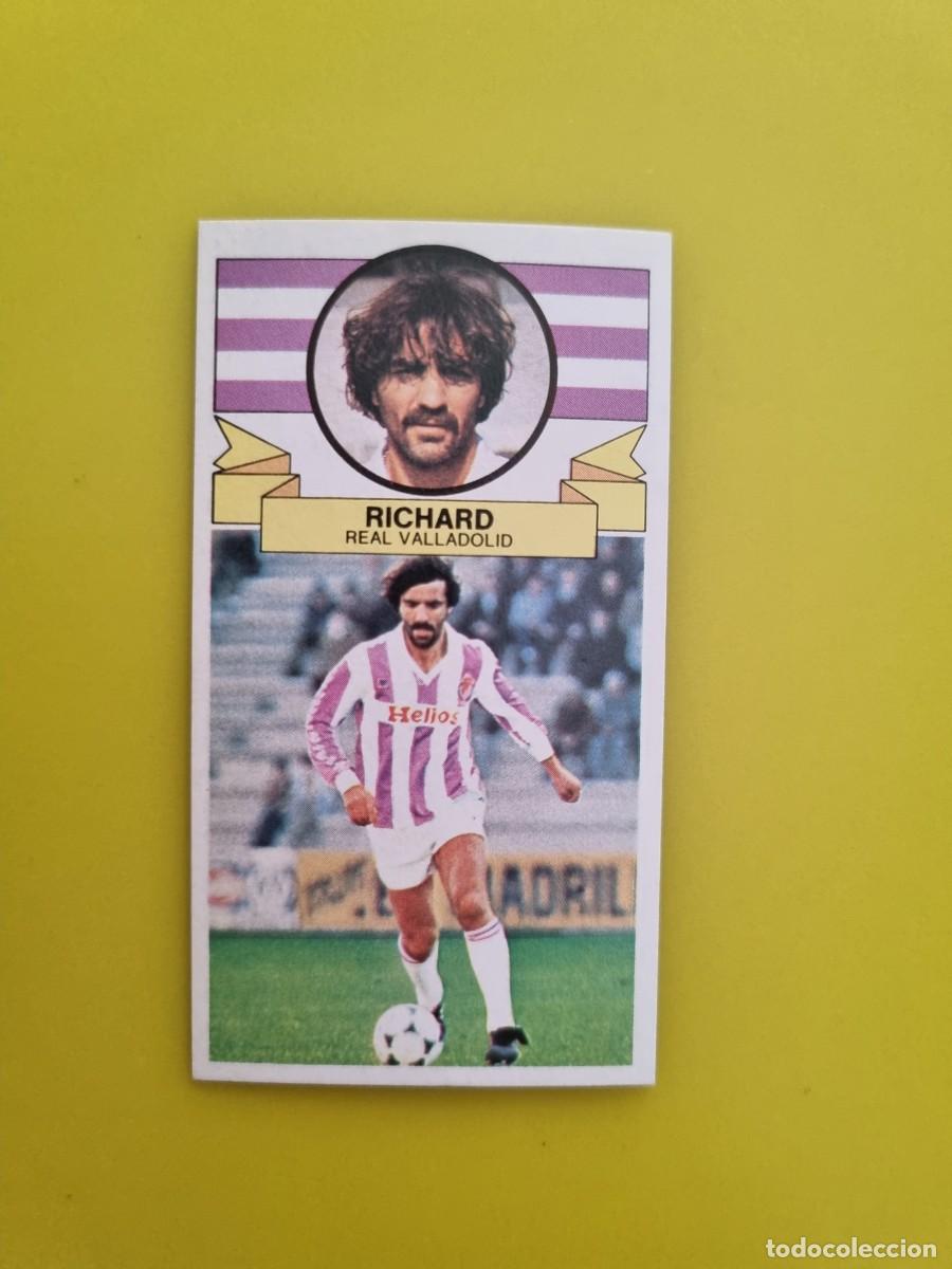 Fu&szlig;ball-Sticker: ESTE 85 86 1985 1986 NUNCA PEGADO SIN PEGAR RICHARD VALLADOLID AR826