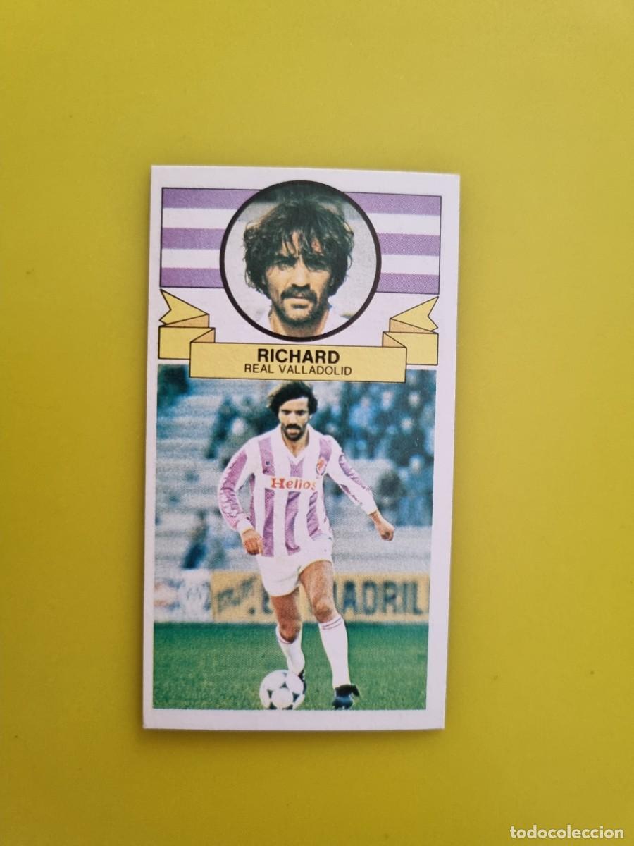 Fu&szlig;ball-Sticker: ESTE 85 86 1985 1986 NUNCA PEGADO SIN PEGAR RICHARD VALLADOLID AR826