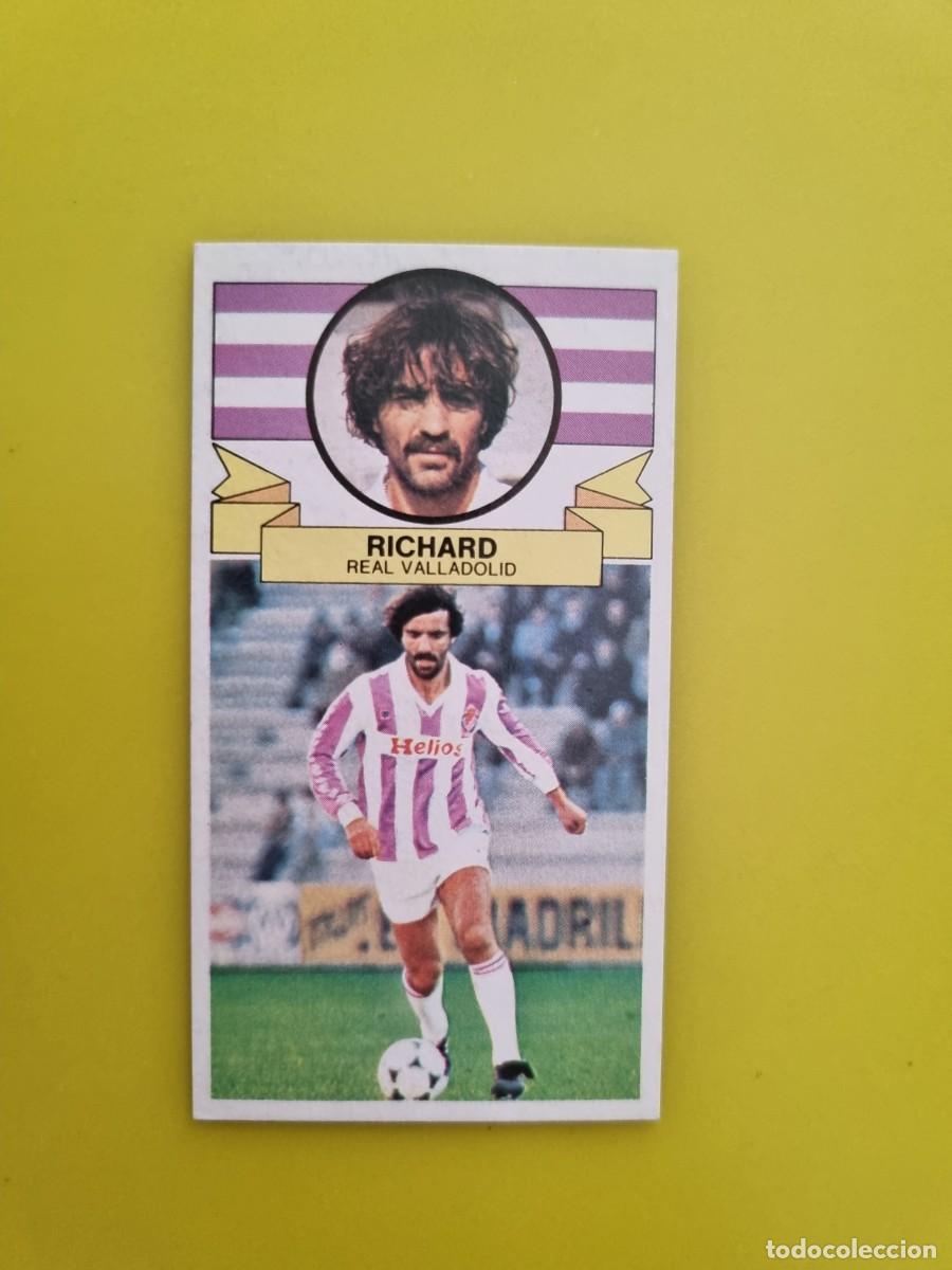 Fu&szlig;ball-Sticker: ESTE 85 86 1985 1986 NUNCA PEGADO SIN PEGAR RICHARD VALLADOLID AR826