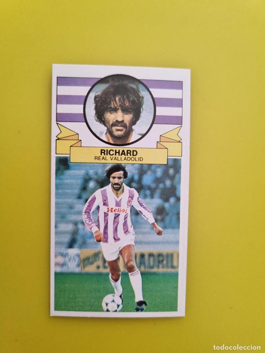 Fu&szlig;ball-Sticker: ESTE 85 86 1985 1986 NUNCA PEGADO SIN PEGAR RICHARD VALLADOLID AR826