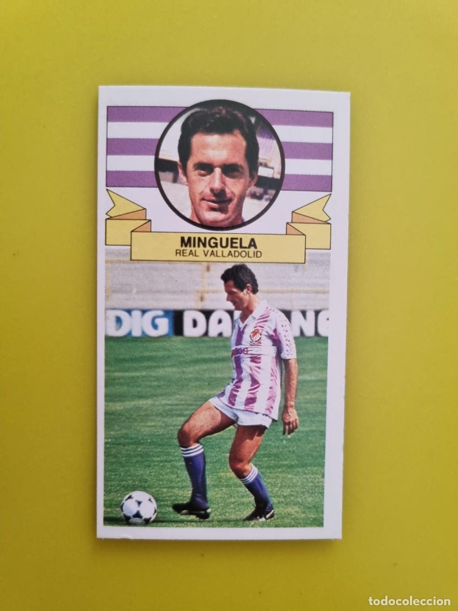 Cromos de f&uacute;tbol: ESTE 85 86 1985 1986 NUNCA PEGADO SIN PEGAR MINGUELA VALLADOLID AR826