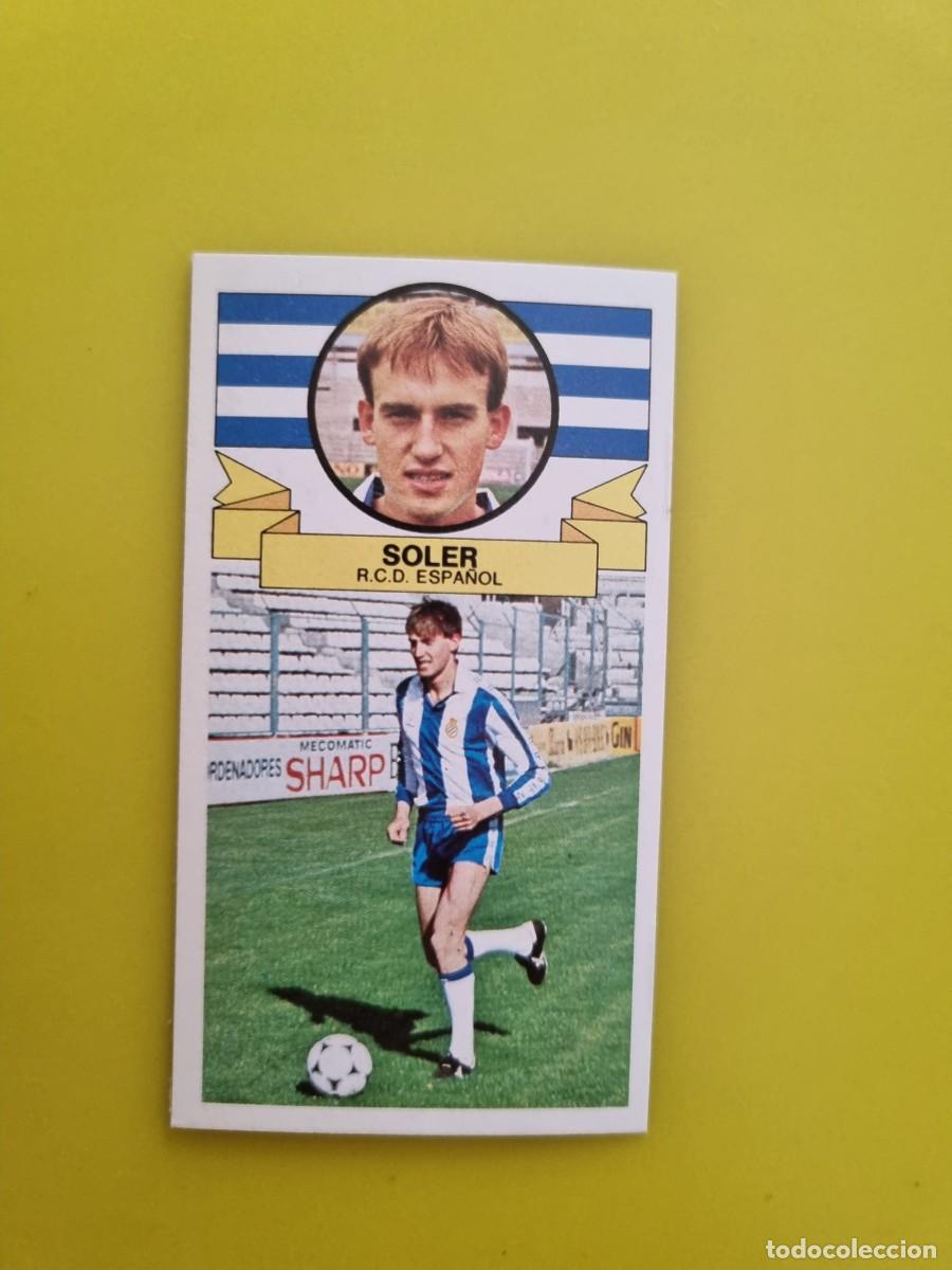 Cromos de f&uacute;tbol: ESTE 85 86 1985 1986 NUNCA PEGADO SIN PEGAR SOLER RCD ESPA&Ntilde;OL AR826