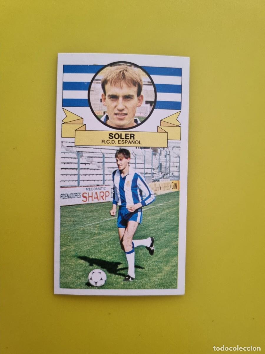Cromos de f&uacute;tbol: ESTE 85 86 1985 1986 NUNCA PEGADO SIN PEGAR SOLER RCD ESPA&Ntilde;OL AR826