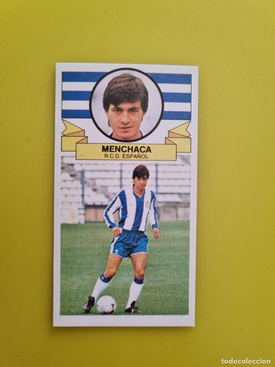 Cromos de f&uacute;tbol: ESTE 85 86 1985 1986 NUNCA PEGADO SIN PEGAR MENCHACA RCD ESPA&Ntilde;OL N&ordm;21 ULTIMOS FICHAJES AR826