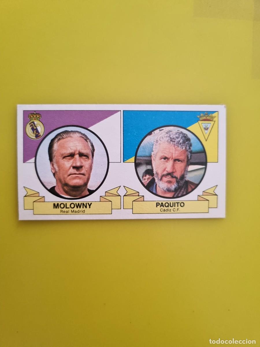 Cartes &agrave; collectionner de Football: ESTE 85 86 1985 1986 NUNCA PEGADO SIN PEGAR PAQUITO/ MOLOWNY ETRENADORES AR826