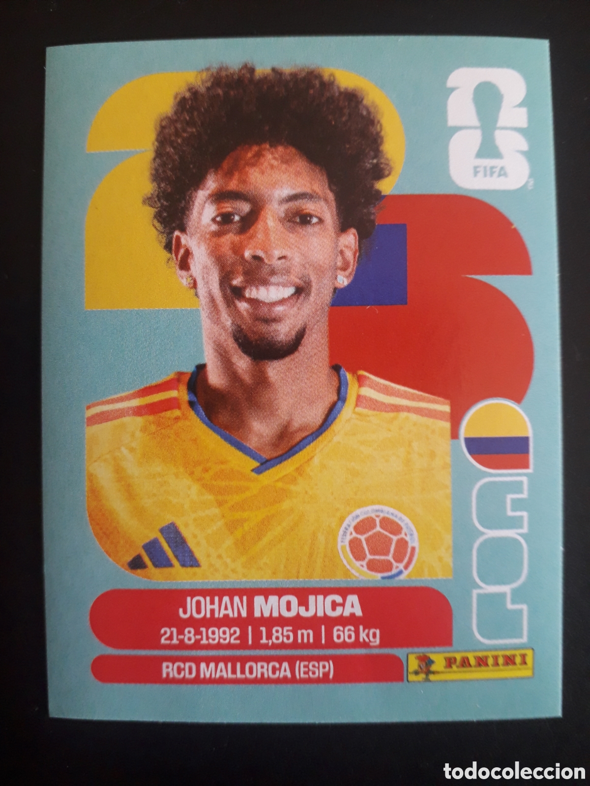 Cartes &agrave; collectionner de Football: MOJICA COLOMBIA COL 7 MUNDIAL F&Uacute;TBOL 2026 FIFA WORLD CUP PANINI SIN PEGAR PEDIDO M&Iacute;NIMO 3&euro;