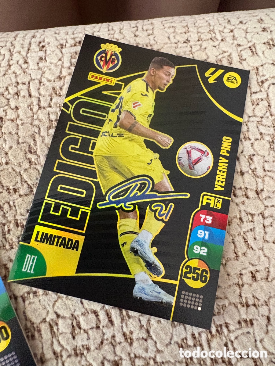 Cromos de f&uacute;tbol: Adrenalyn XL Edici&oacute;n Limitada Firmada YEREMY PINO 2024-25
