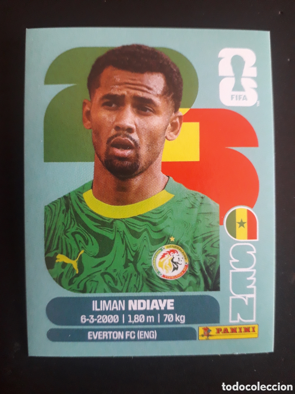 Cartes &agrave; collectionner de Football: NDIAVE SENEGAL SEN 18 MUNDIAL F&Uacute;TBOL 2026 FIFA WORLD CUP PANINI SIN PEGAR PEDIDO M&Iacute;NIMO 3&euro;