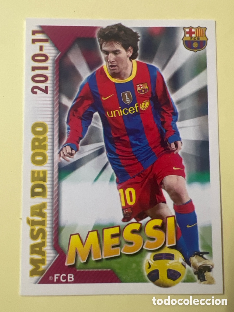 Fu&szlig;ball-Sticker: E18. Cromo adhesivo n&ordm; 5 MESSI BARCELONA COLECCI&Oacute;N OFICIAL BARCELONA 2010-2011.