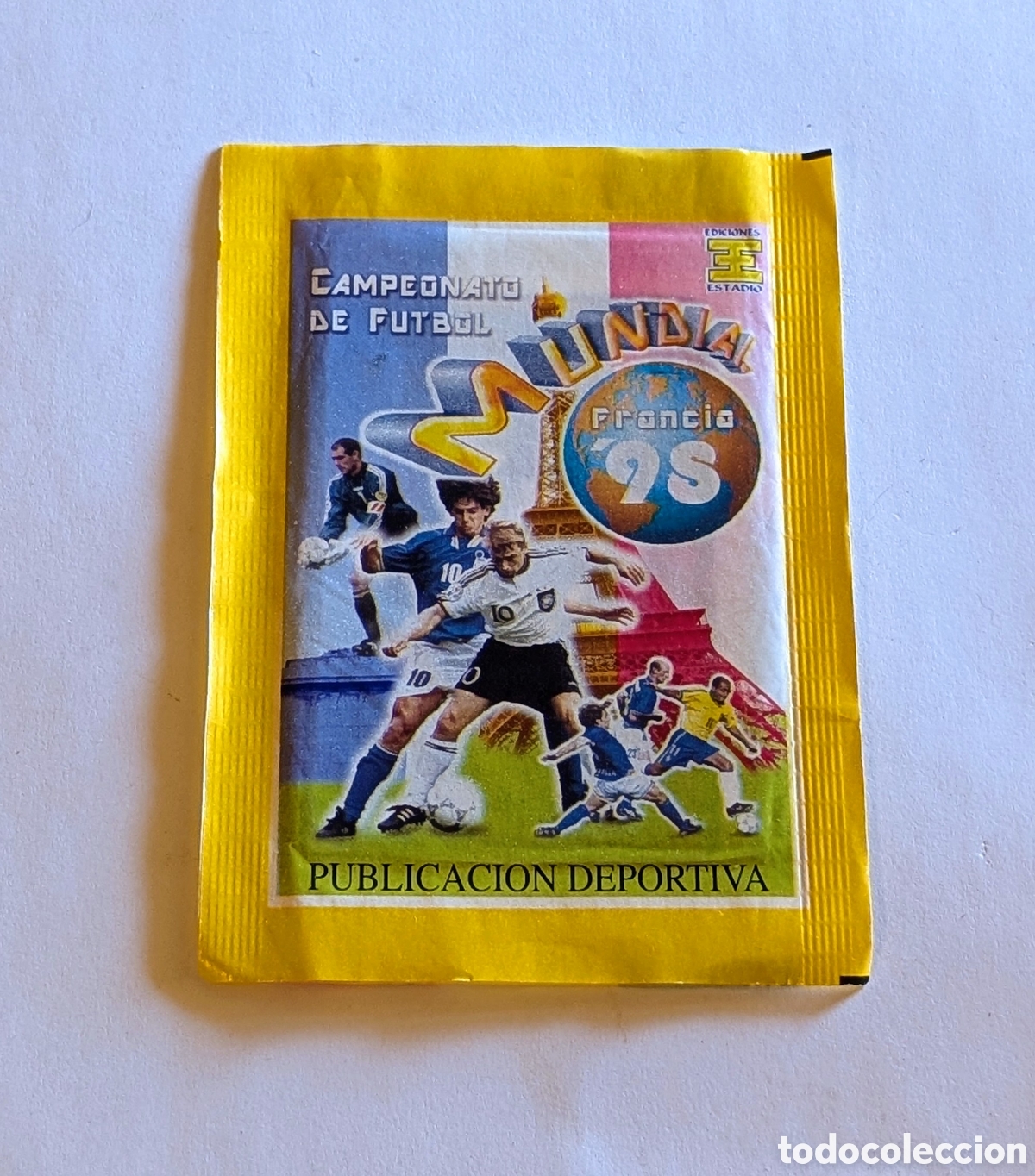 Cromos de Futebol: Sobre cromos de f&uacute;tbol sin abrir campeonato de f&uacute;tbol Mundial Francia 98