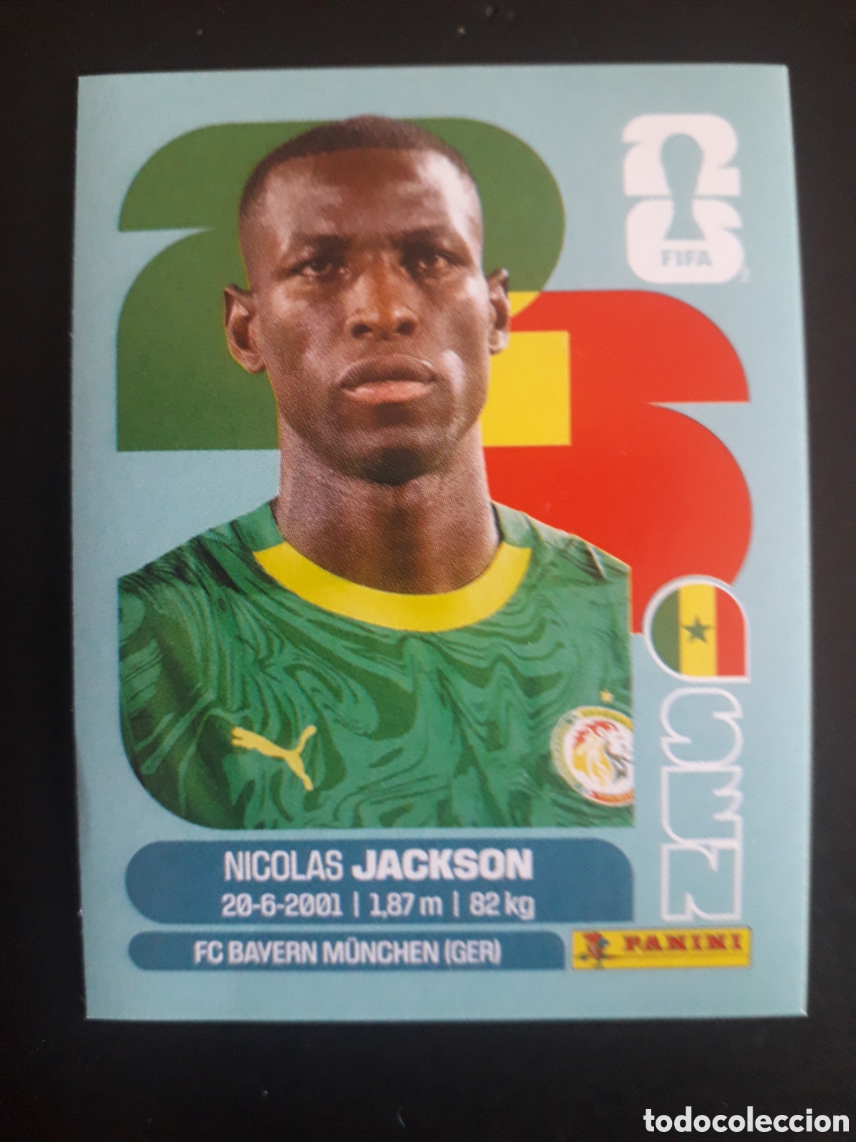 Football Stickers: JACKSON SENEGAL SEN 19 MUNDIAL F&Uacute;TBOL 2026 FIFA WORLD CUP PANINI SIN PEGAR PEDIDO M&Iacute;NIMO 3&euro;.