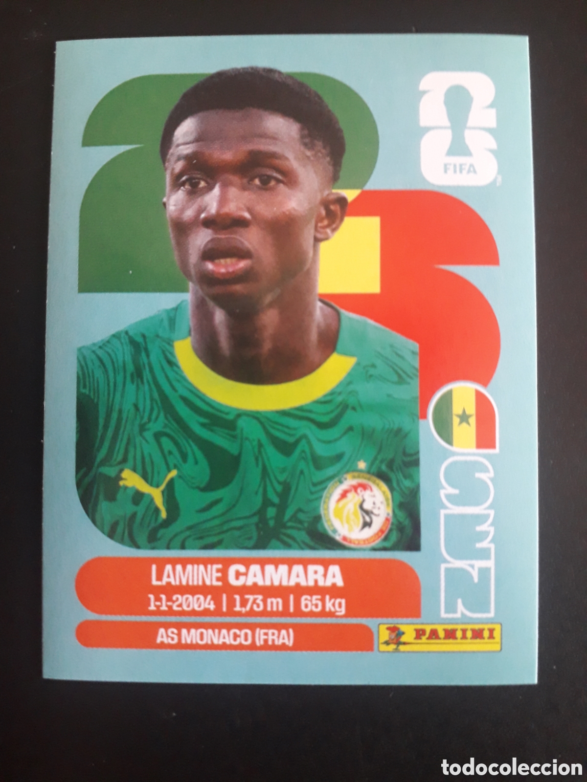 Cromos de f&uacute;tbol: CAMARA SENEGAL SEN 14 MUNDIAL F&Uacute;TBOL 2026 FIFA WORLD CUP PANINI SIN PEGAR PEDIDO M&Iacute;NIMO 3&euro;