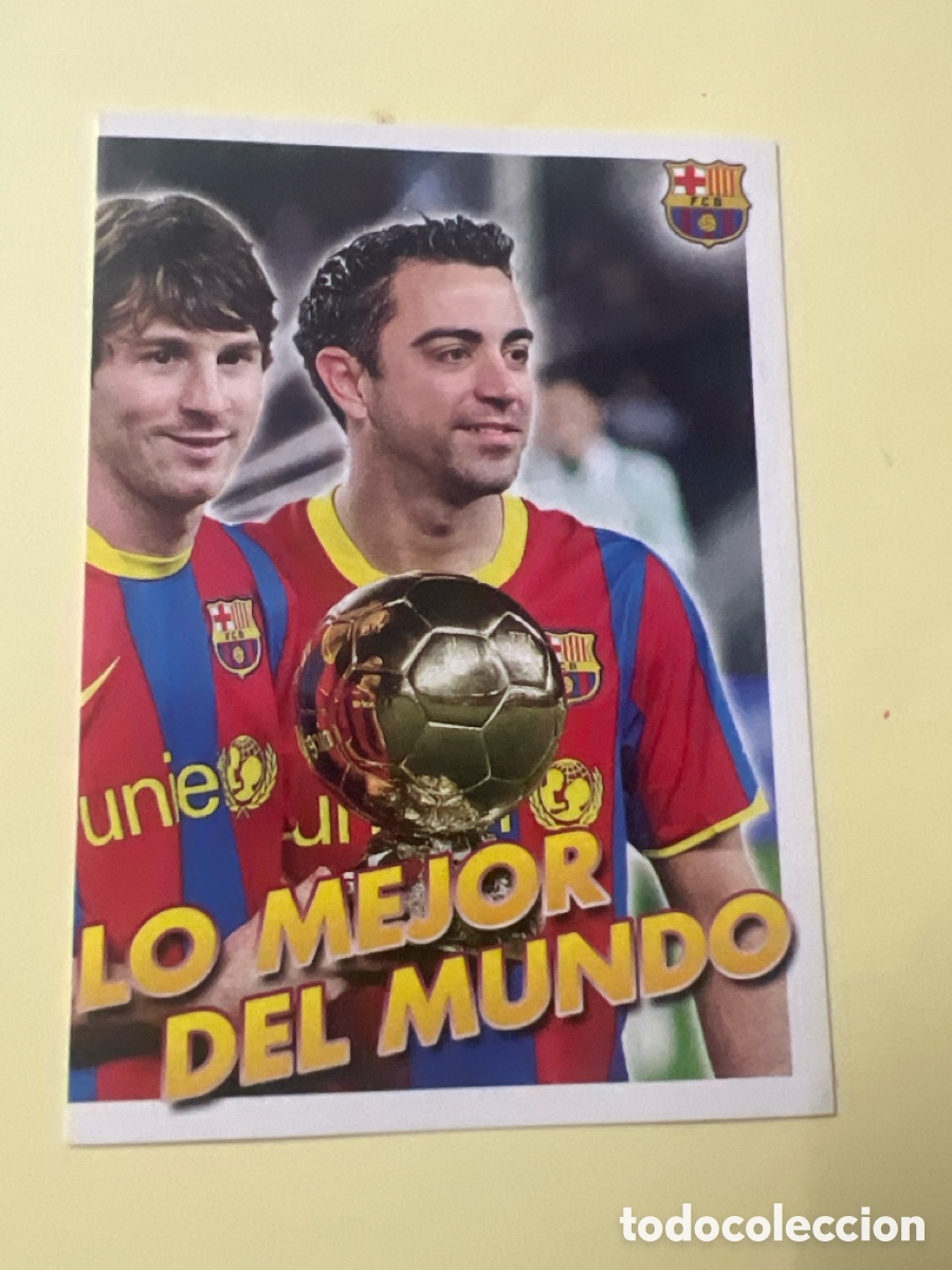 Cromos de f&uacute;tbol: N&ordm; 3 LEO MESSI Y XAVI HERN&Aacute;NDEZ CROMO COLECCI&Oacute;N BARCELONA 2010-2011 BAR&Ccedil;A LIGA F&Uacute;TBOL 10-11 PANINI