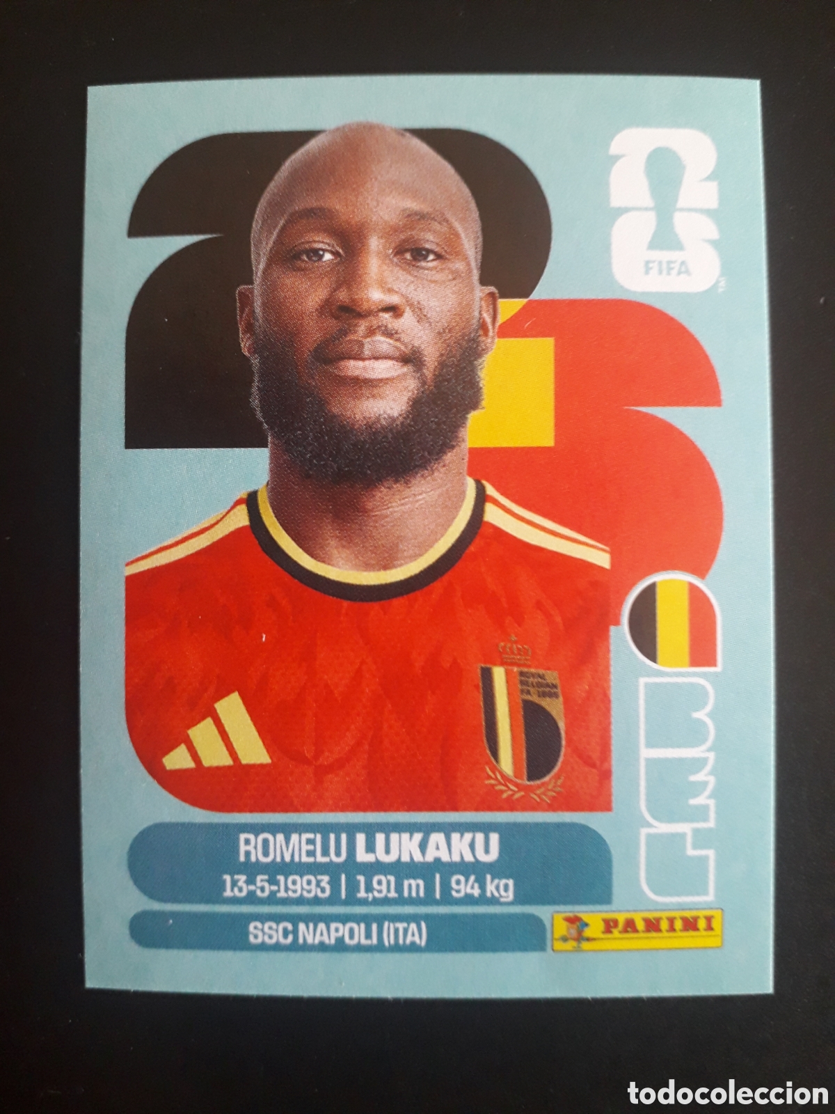 Cromos de f&uacute;tbol: LUKAKU B&Eacute;LGICA BEL 20 MUNDIAL F&Uacute;TBOL 2026 FIFA WORLD CUP PANINI SIN PEGAR PEDIDO M&Iacute;NIMO 3&euro;