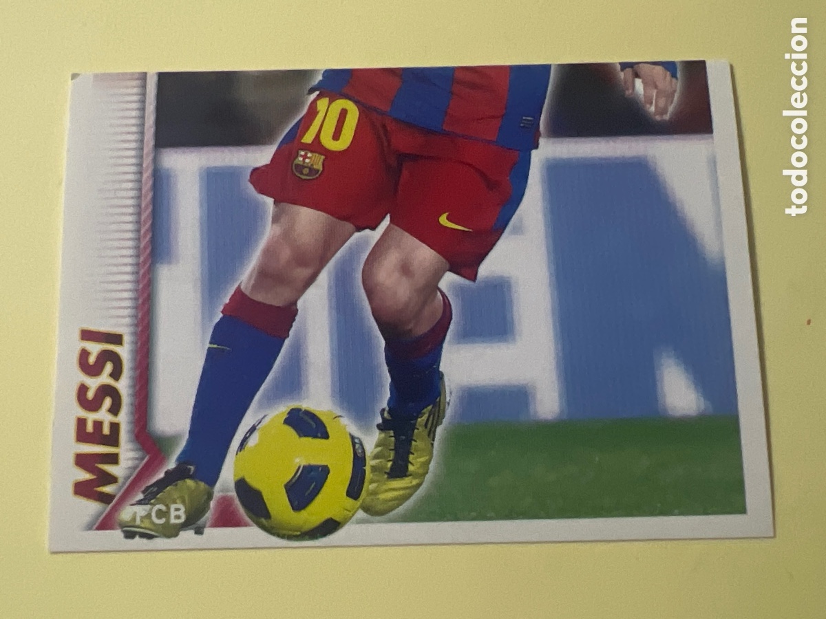 Fu&szlig;ball-Sticker: E101. CROMO ALBUM FC BARCELONA 2010 2011 PANINI 118 LEO MESSI 2 - SIN PEGAR LIGA 10 11 BAR&Ccedil;A FCB