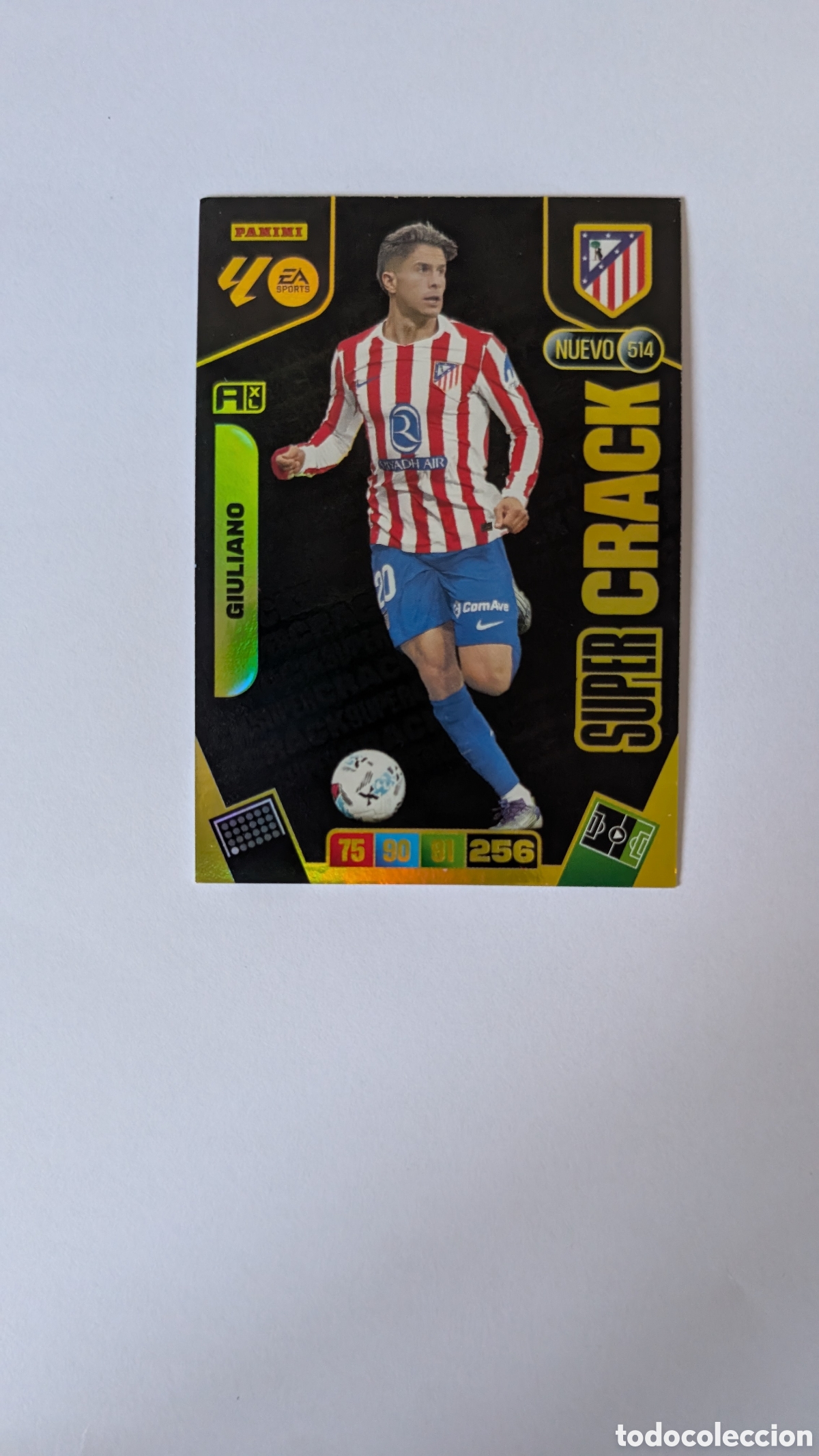 Cromos de Futebol: GIULIANO ATLETICO MADRID 514 NUEVO SUPER CRACK ADRENALYN XL LIGA 2025/2026 25 26 PANINI