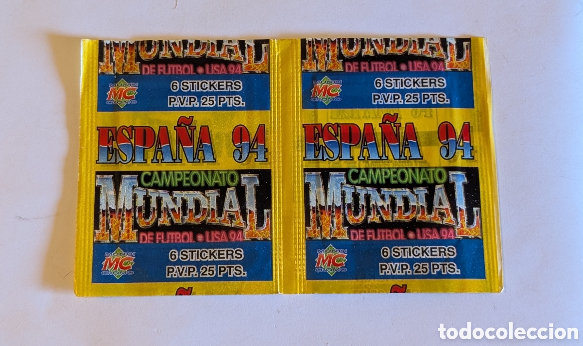 Cartes &agrave; collectionner de Football: Sobres sin abrir Campeonato Mundial de Futbol USA 94. MC
