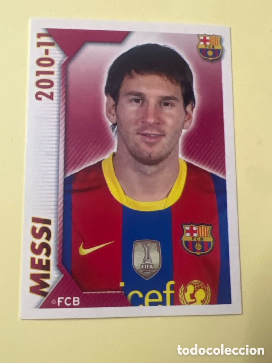 Fu&szlig;ball-Sticker: E104. CROMO ALBUM FC BARCELONA 2010 2011 PANINI 116 LEO MESSI - SIN PEGAR LIGA 10 11 BAR&Ccedil;A FCB
