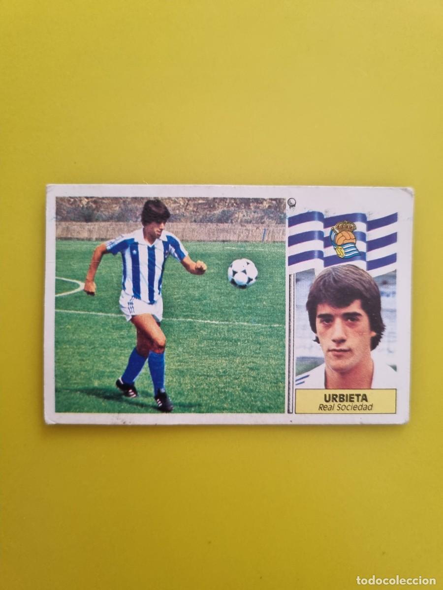 Cromos de Futebol: ESTE 86 87 1986 1987 DESPEGADA URBIETA REAL SOCIEDAD AR826 LEER