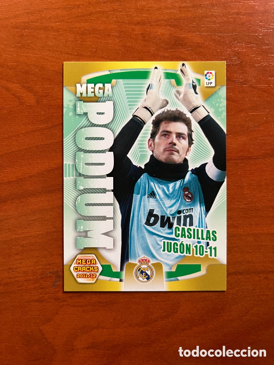 Cromos de Futebol: IKER CASILLAS MEGA PODIUM - MEGACRACKS 11 12 - 368 - MGK 2011 2012 - REAL MADRID - MEGA CRACKS