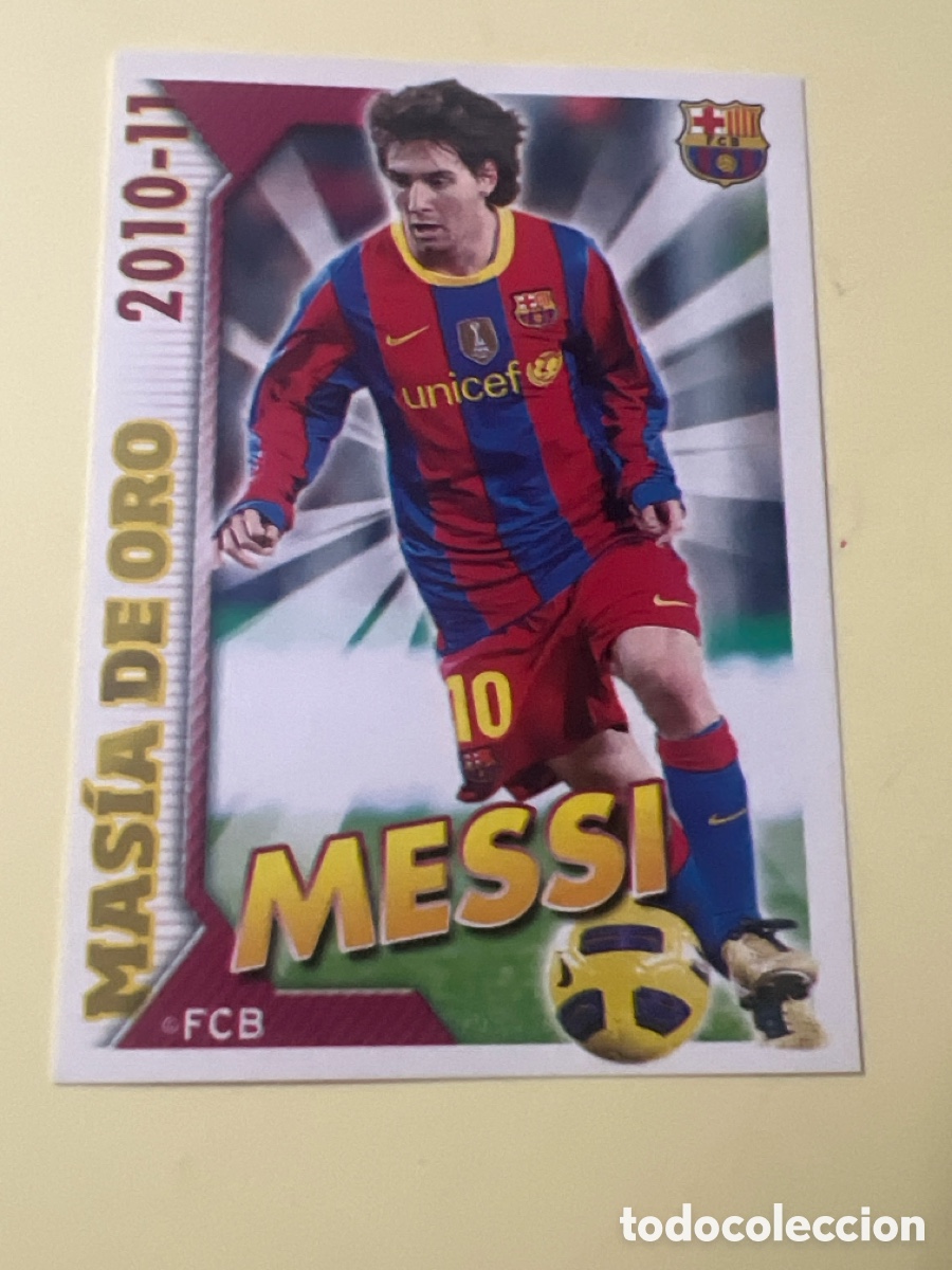 Fu&szlig;ball-Sticker: E124. Cromo adhesivo n&ordm; 5 MESSI BARCELONA COLECCI&Oacute;N OFICIAL BARCELONA 2010-2011.