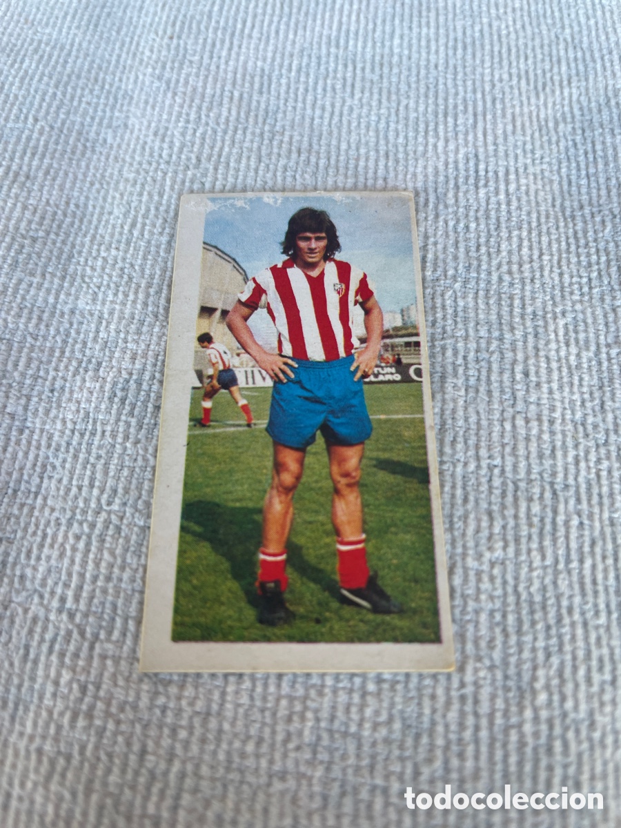 Cromos de f&uacute;tbol: LIGA 75 76 Este AT. MADRID BECERRA Despegado