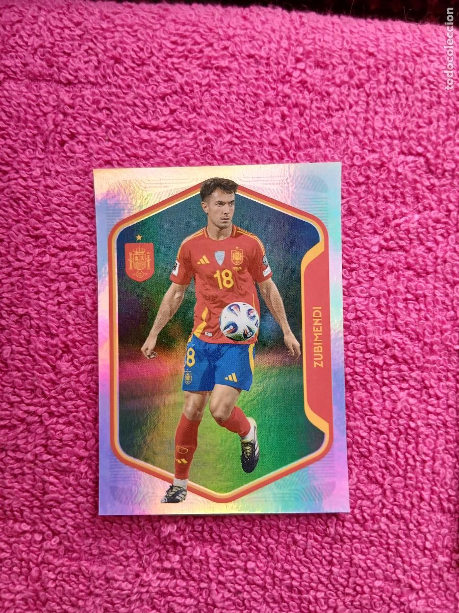 Cromos de f&uacute;tbol: espa&ntilde;a 2026 34 zubimendi selecci&oacute;n espa&ntilde;ola panini carrefour family mundial de futbol