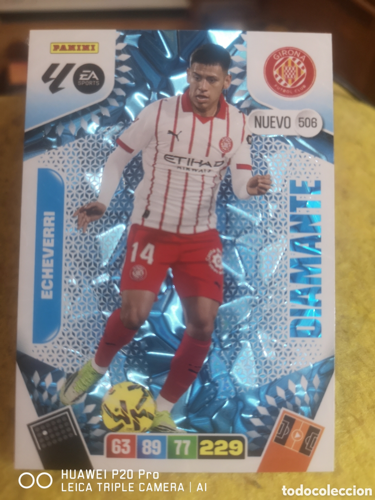 Cromos de f&uacute;tbol: ADRENALYN 2025 2026 ECHEVERRI NUEVO DIAMANTE 506 GIRONA