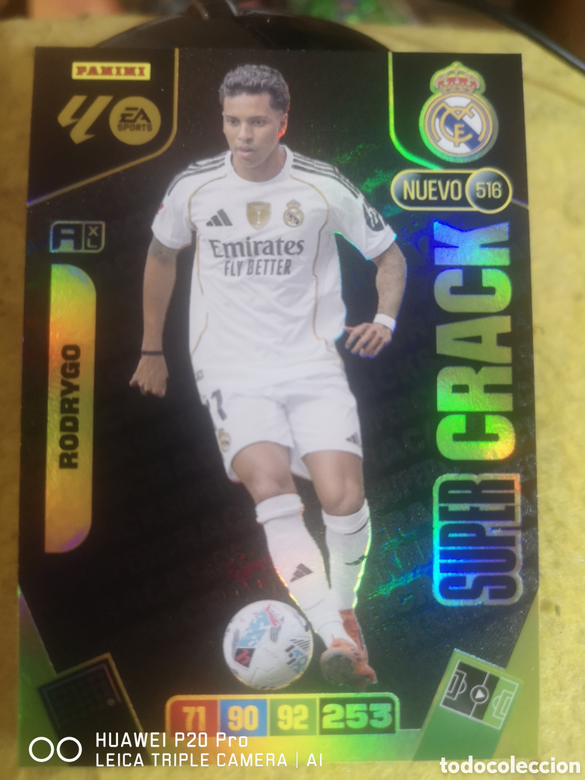 Cromos de f&uacute;tbol: ADRENALYN 2025 2026 RODRYGO NUEVO SUPER CRACK 516 REAL MADRID