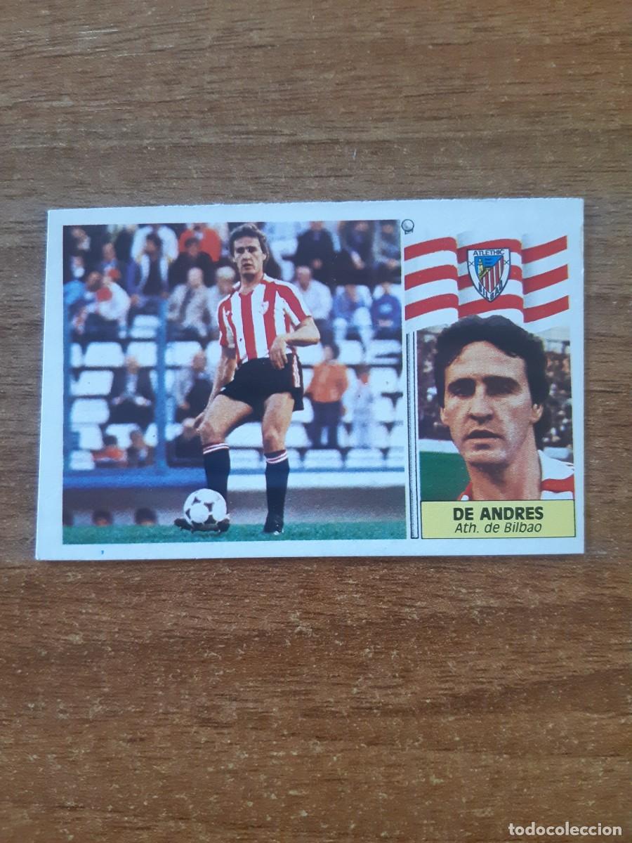 Cromos de f&uacute;tbol: De Andr&eacute;s (Athletic Bilbao) Liga 86-87 ESTE. Nunca pegado, sin pegar
