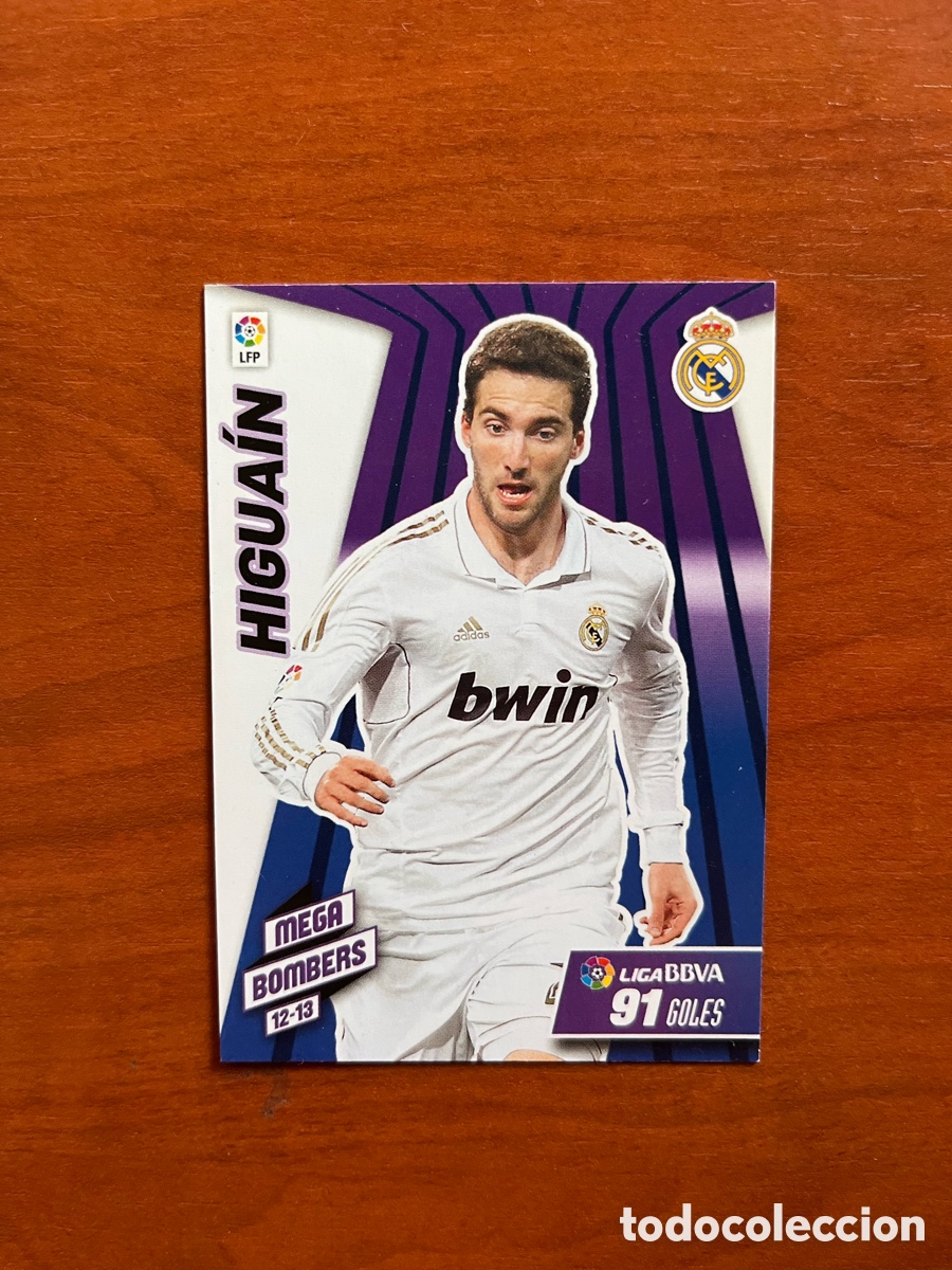 Cromos de f&uacute;tbol: 411 HIGUA&Iacute;N REAL MADRID BOMBERS MEGACRACKS 2012 2013 PANINI 12 13