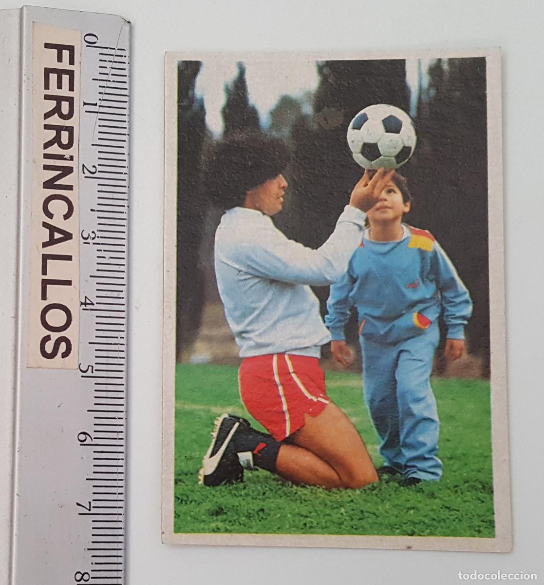 Cromos de Futebol: DIEGO ARMANDO MARADONA, MIS ENSE&Ntilde;ANZAS 95, CROMO ESPORT SA, LIGA 1&ordf; DIVISI&Oacute;N 1984 85, SIN PEGAR