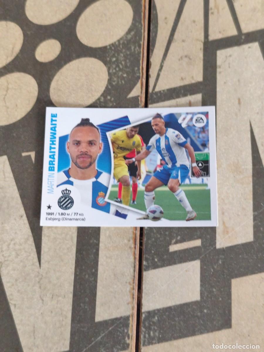Cromos de f&uacute;tbol: Braithwaite N&deg; 19 Espa&ntilde;ol Liga Este 24/25 sin pegar
