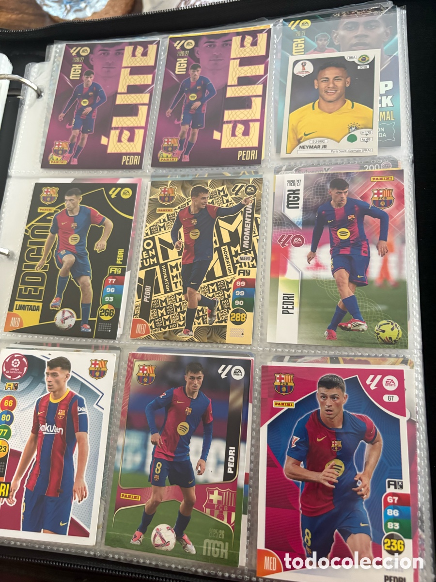 Cromos de f&uacute;tbol: Lote de Pedri cartas