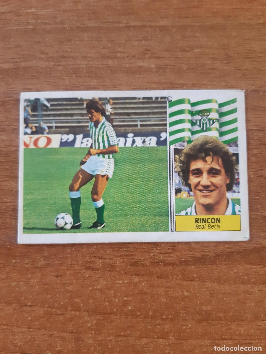Cromos de f&uacute;tbol: Rinc&oacute;n (Betis) Liga 86-87 ESTE. Nunca pegado, sin pegar