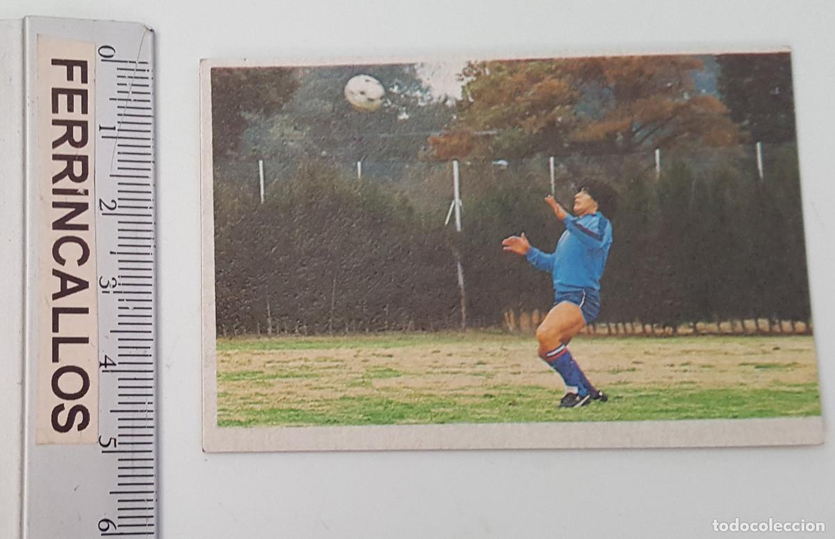 Cromos de f&uacute;tbol: DIEGO ARMANDO MARADONA, MIS ENSE&Ntilde;ANZAS 91, CROMO ESPORT SA, LIGA 1&ordf; DIVISI&Oacute;N 1984 85, SIN PEGAR