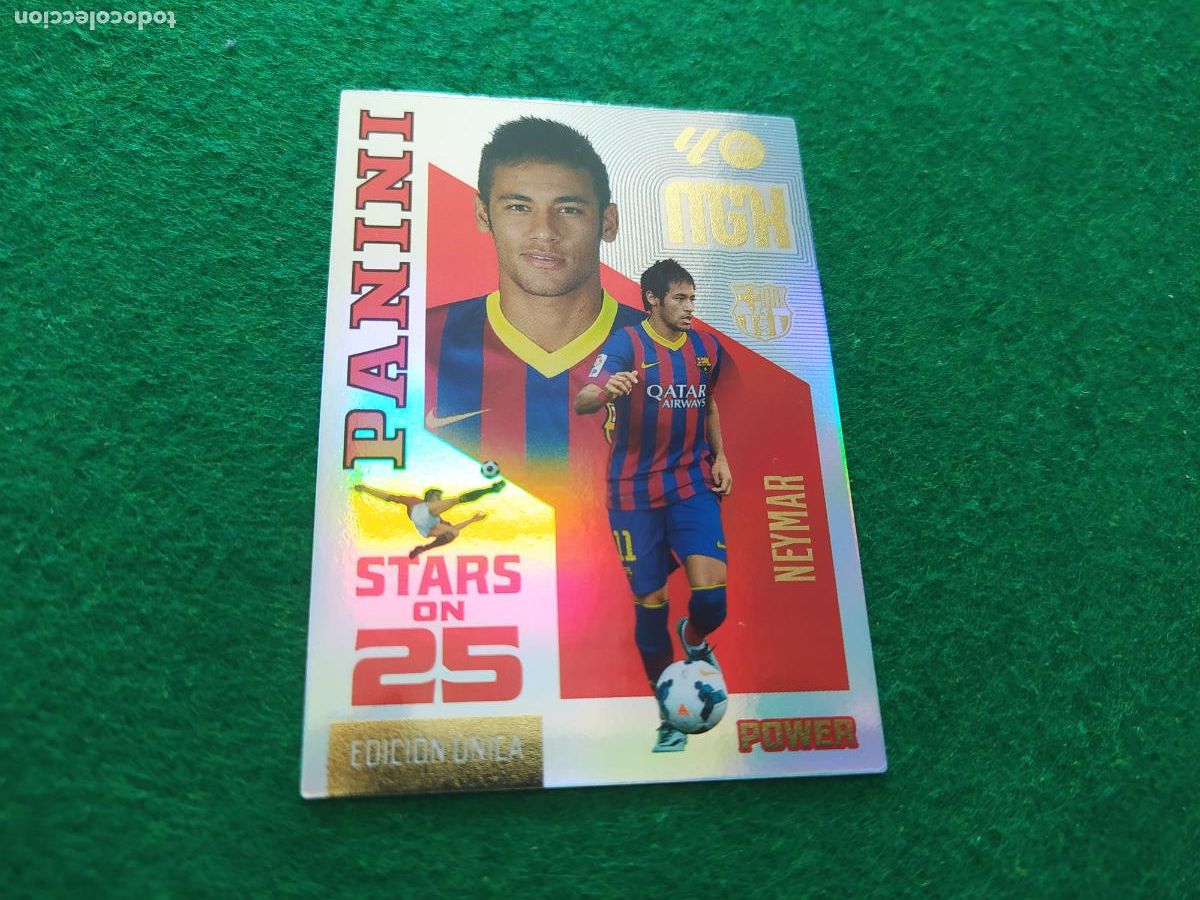 Cromos de f&uacute;tbol: MEGACRACKS 2026 2027 MGK 26 27 NUEVO - STARS ON 25 POWER FC BARCELONA NEYMAR