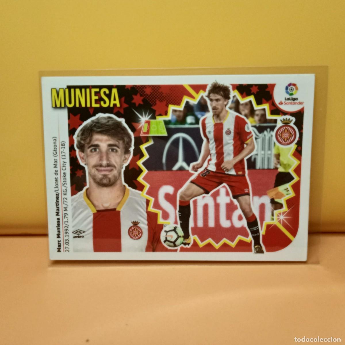 Cromos de f&uacute;tbol: EDICIONES ESTE 2018 2019 18 19 GIRONA F.C MUNIESA 4B 4 B